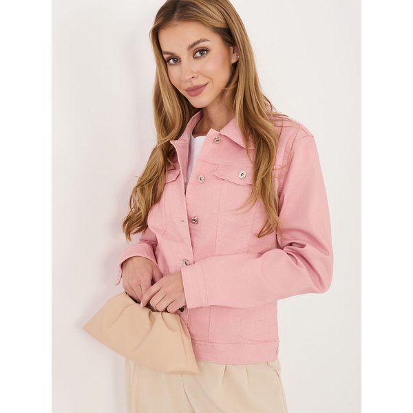 Denim jacket model 227207 Factory Price - XL - Pink
