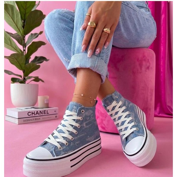 Platform sneakers model 227259 Solea - 36 - Blue