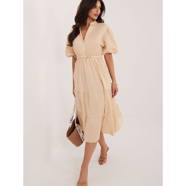 Daydress model 227542 Italy Moda - ONE-SIZE-FITS-ALL - Beige