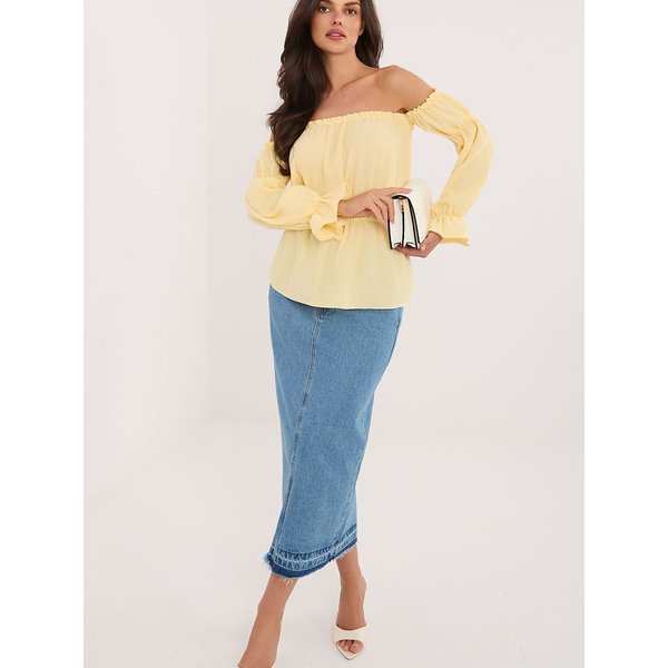 Blouse model 227544 Italy Moda - ONE-SIZE-FITS-ALL - Yellow