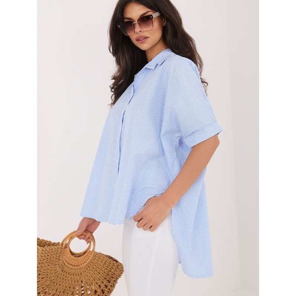 Short sleeve shirt model 227655 Rue Paris - ONE-SIZE-FITS-ALL - Blue