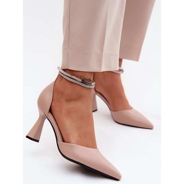 Block heel pumps model 227802 Step in style - 39 - Beige