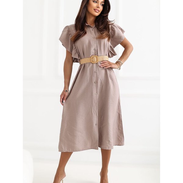 Daydress model 227866 Italy Moda - ONE-SIZE-FITS-ALL - Beige