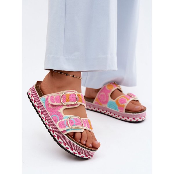 Platform sandals model 227934 Step in style - 41 - Pink
