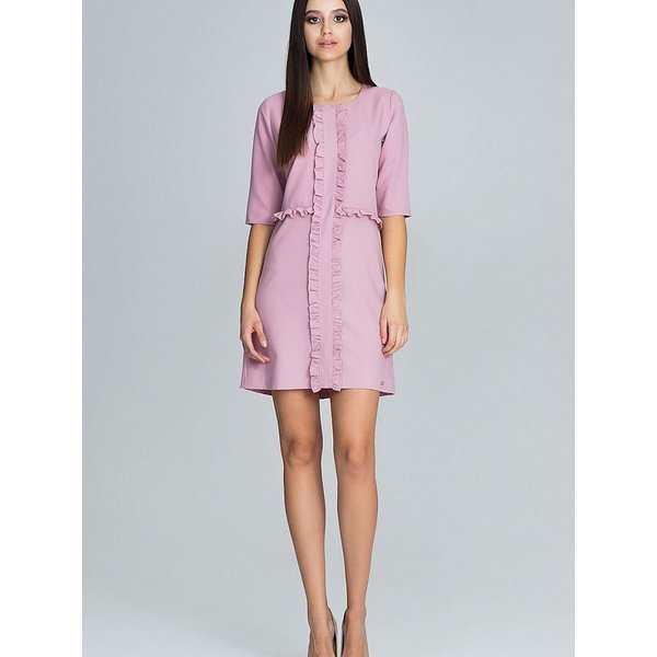 Cocktail dress model 116233 Figl - S - Pink