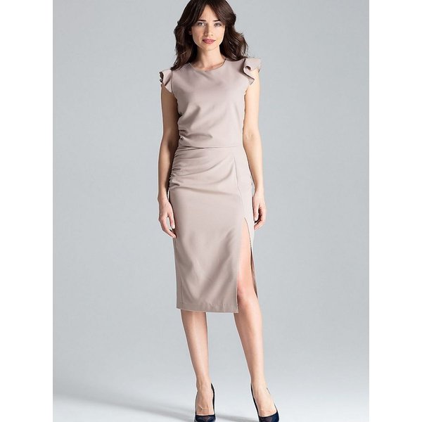Cocktail dress model 130949 Lenitif - M - Beige