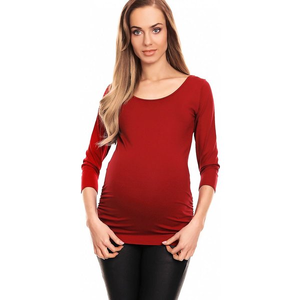 Maternity blouse model 133326 PeeKaBoo - XXL - Red