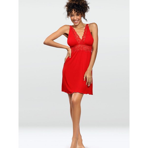 Sexy shirt model 162626 DKaren - S - Red