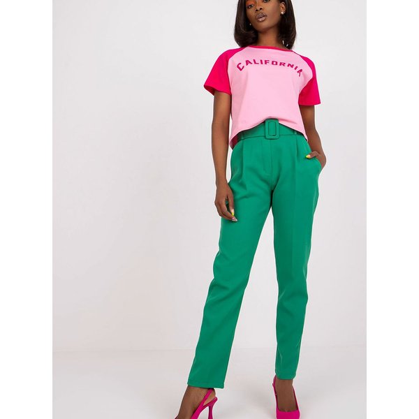 Women trousers model 166884 Italy Moda - L - Green