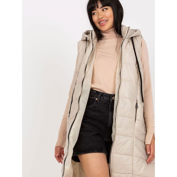 Gilet model 171262 Och Bella - ONE-SIZE-FITS-ALL - Beige
