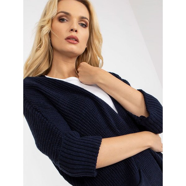 Cardigan model 171349 Rue Paris - ONE-SIZE-FITS-ALL - Navy blue