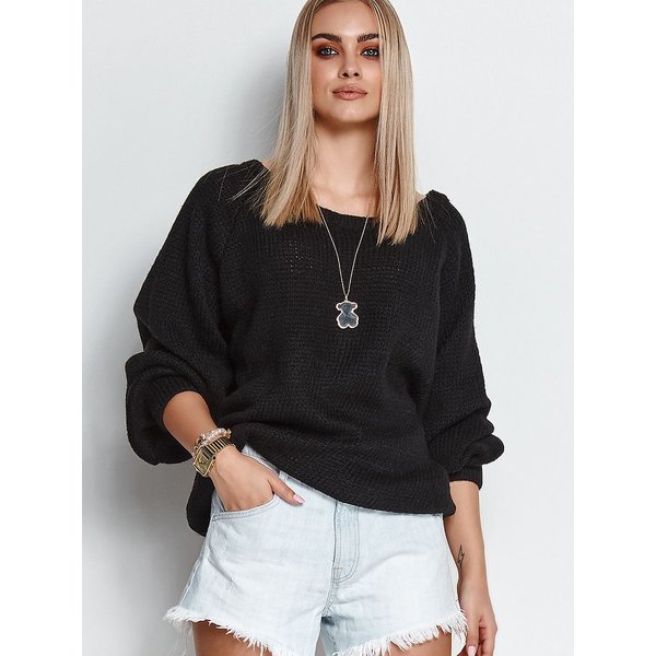 Jumper model 171545 Makadamia - ONE-SIZE-FITS-ALL - Black