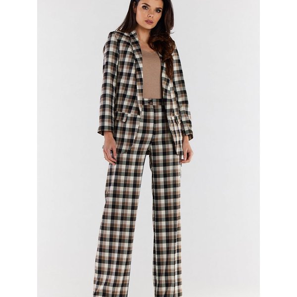 Women trousers model 174312 awama - M - Brown