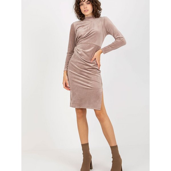 Evening dress model 174424 Rue Paris - S/M - Beige