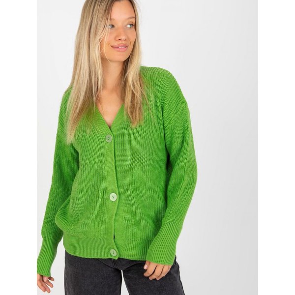 Cardigan model 174745 Rue Paris - ONE-SIZE-FITS-ALL - Green