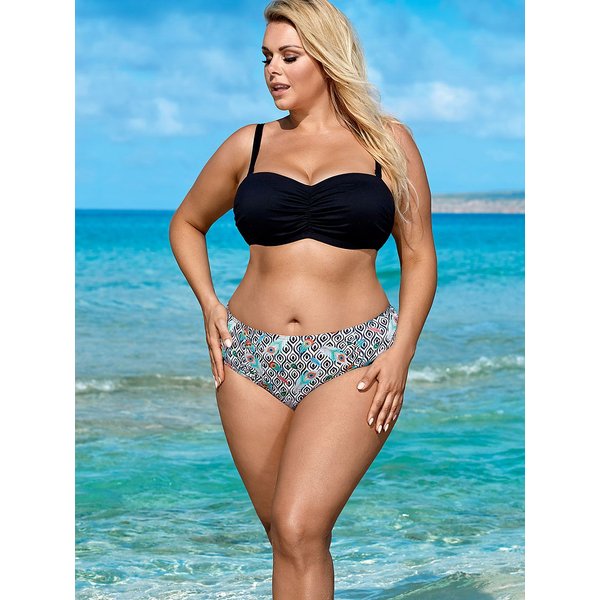 Swimsuit two piece model 177386 Lorin - 80D/L - Black