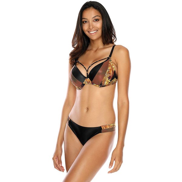 Swimsuit two piece model 177524 Etna - 75C/M - Black
