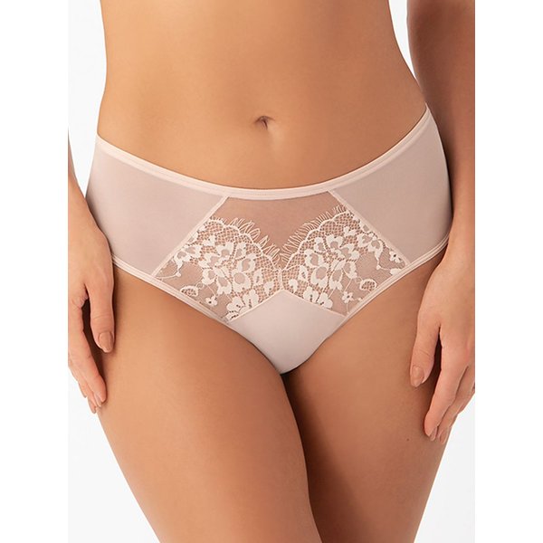 Brazilian style panties model 182028 Gorsenia Lingerie - XXXL - Beige