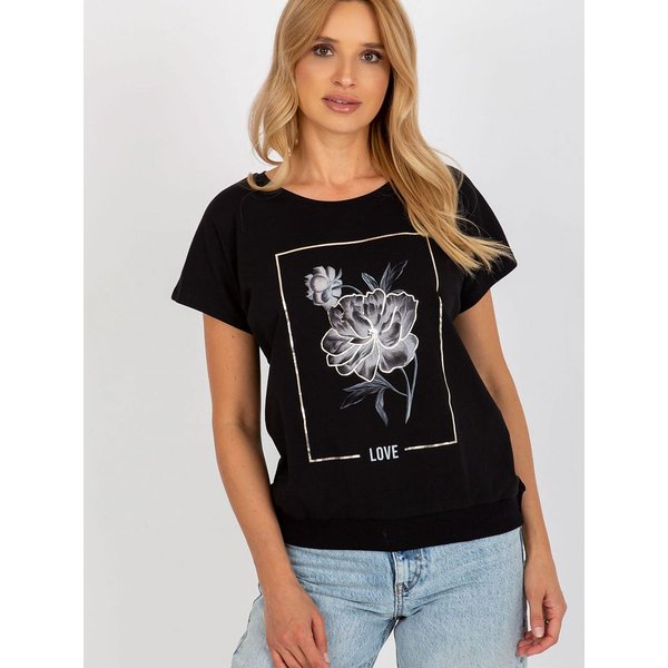 Blouse model 182101 Rue Paris - S/M - Black
