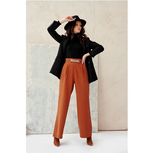 Women trousers model 182630 Roco Fashion - 34 - Brown