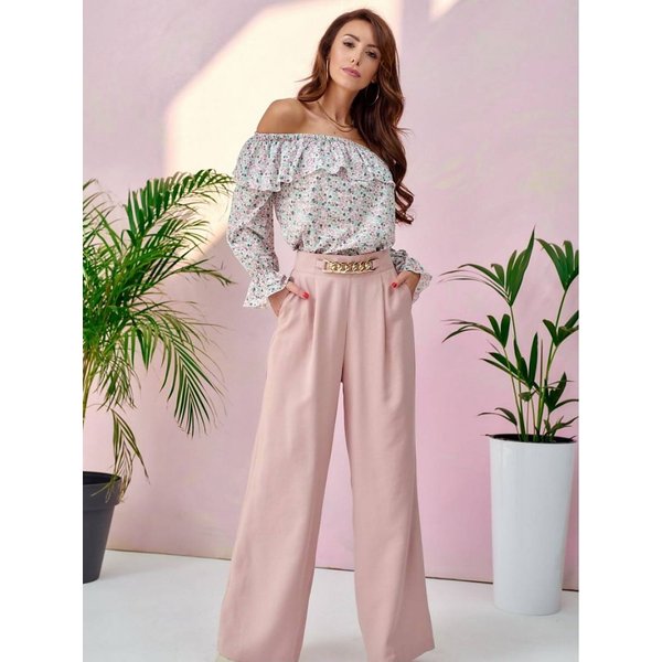 Women trousers model 182631 Roco Fashion - 34 - Pink