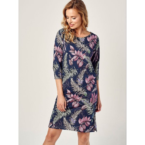 Nightshirt model 183027 Taro - S - Navy blue