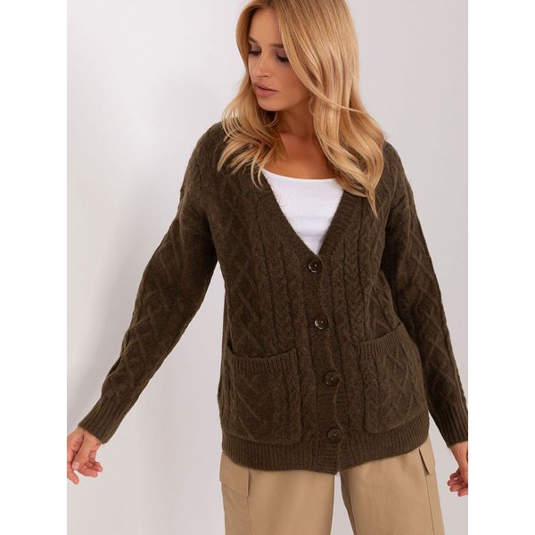 Cardigan model 186746 AT - ONE-SIZE-FITS-ALL - Green