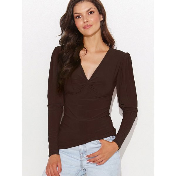 Blouse model 186781 Numinou - 36 - Brown