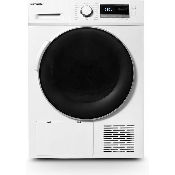 Montpellier MHP8SDW 8Kg Heat Pump Dryer White, White
