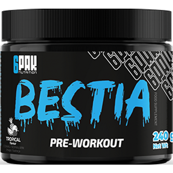 PrzedtreningóWka Bestia Pre-Workout - Owoce Tropikalne - 240 G-image