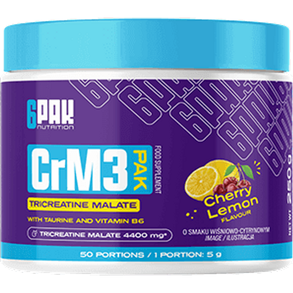 Crm3 PAK - JabłCzan Kreatyny W Proszku - Cytryna WiśNia - 250 G-image