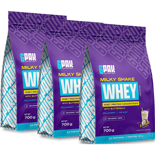 OdżYwka BiałKowa Milky Shake Whey - Zestaw Trzech SmakóW - 3X700G-image