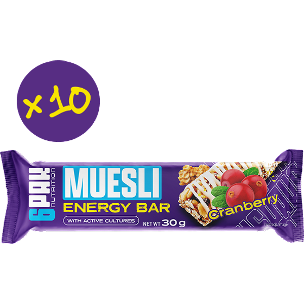 Zestaw 10 BatonóW Energetycznych Muesli Energy Bar-image
