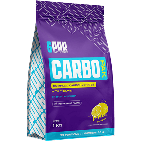 Carbo PAK - Węglowodany w proszku - cytryna - 1000 g