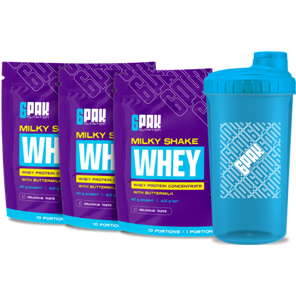 OdżYwka BiałKowa Milky Shake Whey - 3X300G + Shaker Gratis!-image