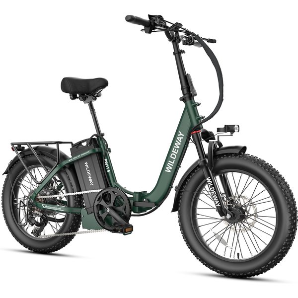 Wildeway 1680Wh FW11 Pro, vélo électrique à batterie longue autonomie, 48V 35Ah 250W, autonomie de 200 km, pneus larges 20x3.0, frein à disque hydraulique, vélo électrique pliable pour livraison