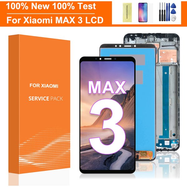 6.9 "Display für Xiaomi Max3 LCD-Display Touch Digiti zer Baugruppe für Xiaomi Mi Max 3 LCD-Bildschirm Ersatz mit Rahmen