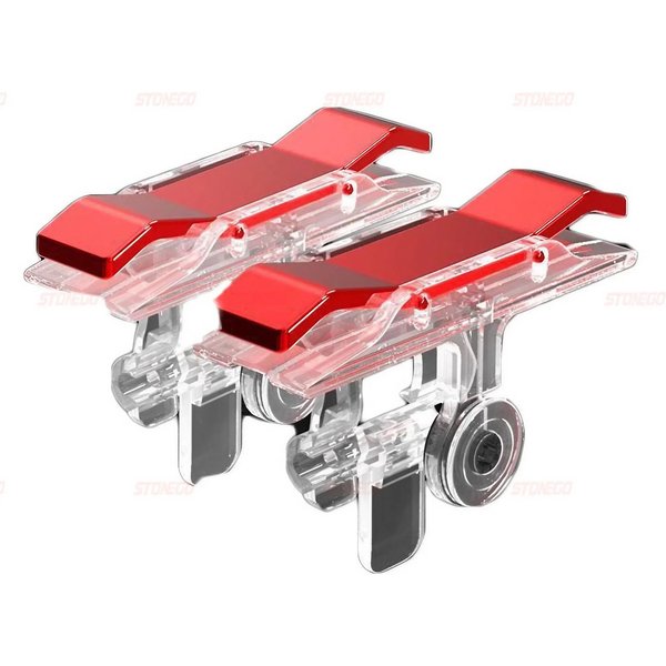 STONEGO 1 paire de contrôleur de bouton de feu de jeu de téléphone portable et poignée de jeu de survie Joystick déclencheurs R1L1 pour couteaux/PUBG/règles
