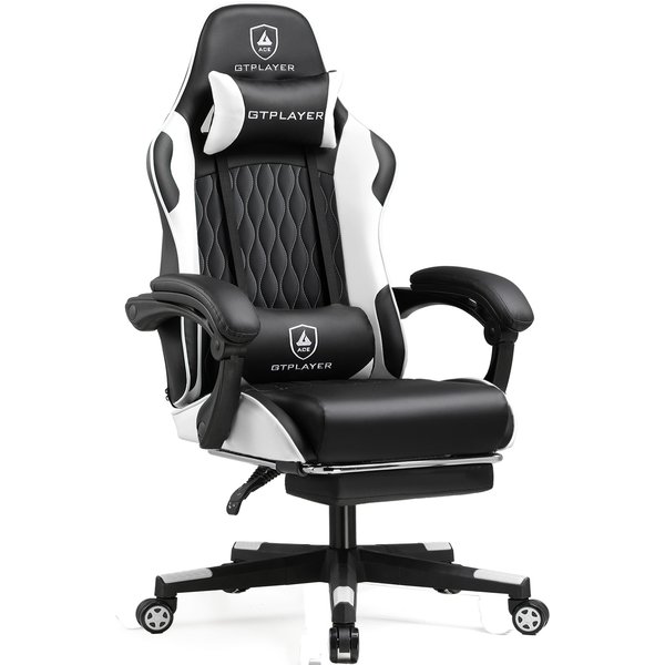 GTPLAYER Gaming chair Gamer chair Ergonomic Office Chair Footrest Adjustable Loin & Pillows Gaming Chair