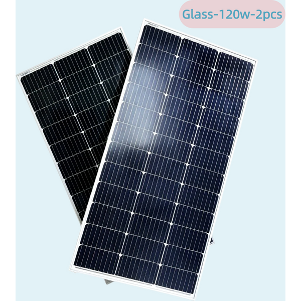 120W/240W (120W × 2) JINGYANG PV-Solarmodul aus verstärktem Glas, wind- und regenbeständig, Photovoltaik-Stromerzeugungsmodul für den Außenbereich, speziell für die netzunabhängige Stromversorgung von