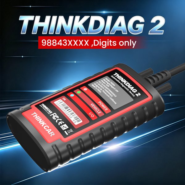 THINKCAR Thinkdiag 2 OBD2-Scanner für alle Systeme, 15 Reset-Funktionen, bidirektionale ECU-Kodierung, Unterstützung von CAN-FD-Protokollen, geeignet für GM-Automarken, kostenloser FCA-OBD2-Scanner,