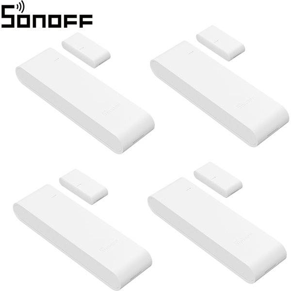 4 SZT. SONOFF SNZB-04PR2 SenseGuard DW Gen2 Czujnik Otwierania Drzwi/Okien Zigbee Aktywne Zabezpieczenie z Ostrzeżeniami Przed Manipulacją, Monitorowanie przez Aplikację za Pomocą ZBBridge-P