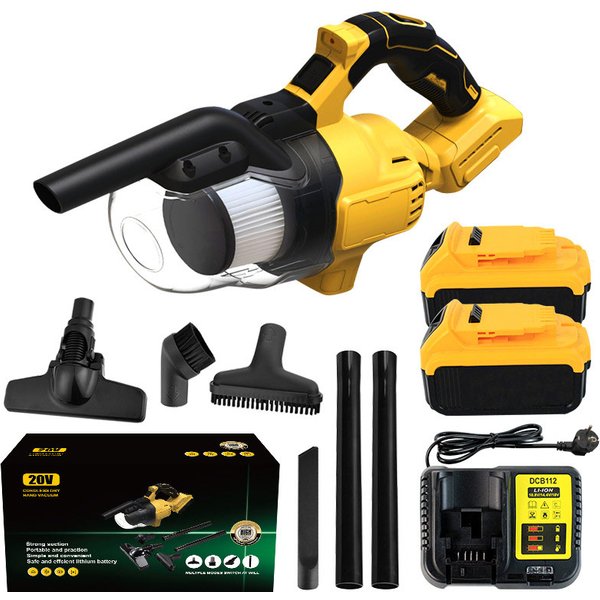 Kabelloser Elektrischer Staubsauger für Industrie, Bau und Haushalt, Handstaubsauger, Elektrowerkzeug für DeWalt 20V Akkupins