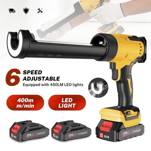 Bezprzewodowy pistolet do uszczelniania, 6-biegowy, 400 mm/min, z wyświetlaczem LED, elektryczny pistolet do uszczelniaczy, 300 ml, elektryczne narzędzie do szkła do akumulatorów Makita.