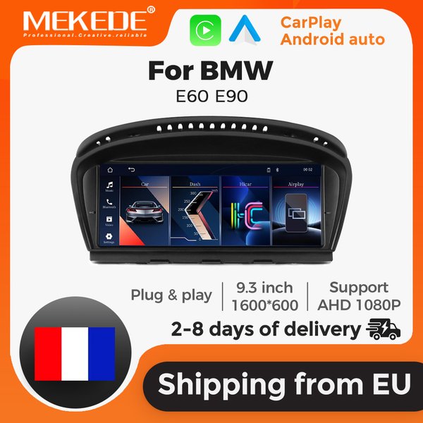 NEUES 9,3-Zoll-Touchscreen-Linux-System-Autoradio für BMW 3er 5er Serie E60 E61 E63 E64 E90 E91 E92 E93 CIC CCC System Multimedia-Videoplayer GPS Wireless Carplay Android Auto WIFI BT HD 1600*600