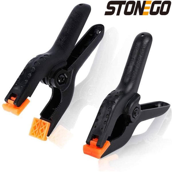 STONEGO Kunststoff A-Wort Clip starke Federklammer Zimmermannsklammer Holzbearbeitungswerkzeug schnelle G-Clip DIY Modell fester Clip