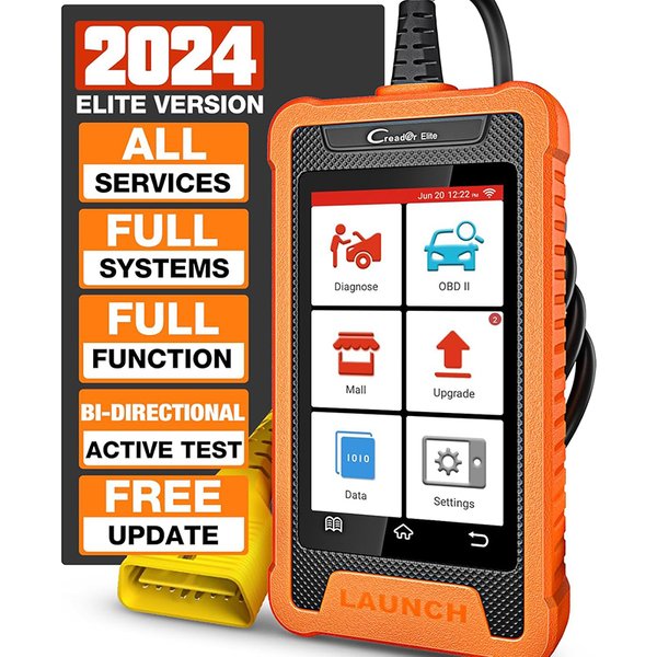 2025 Hot LAUNCH X431 Elite Komplettsystem-OBD2-Diagnosetool, Auto-Automobil-Scanner, ECU-Codierung, aktiver Test, geführte Funktionen