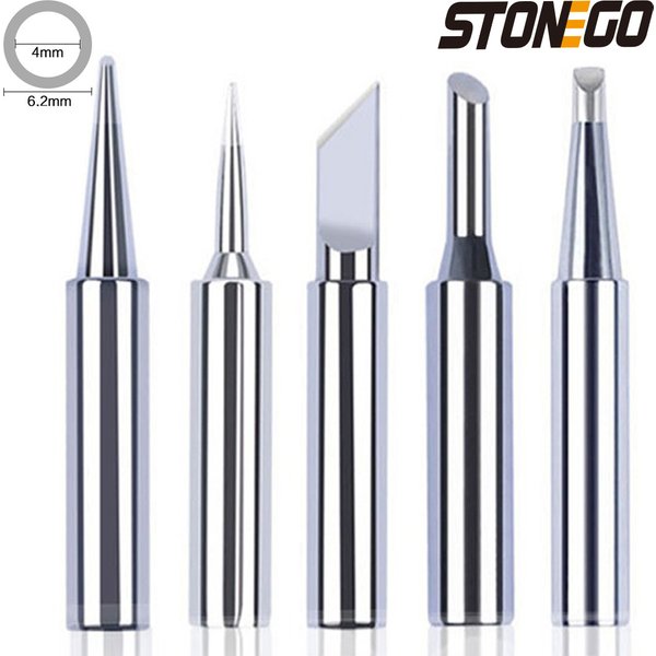 STONEGO 5PCS/10PCS Lötkolben Tipps Lötkolben Kopf Set DIY Elektrische Lötkolben Ersatz Spitze Reparatur