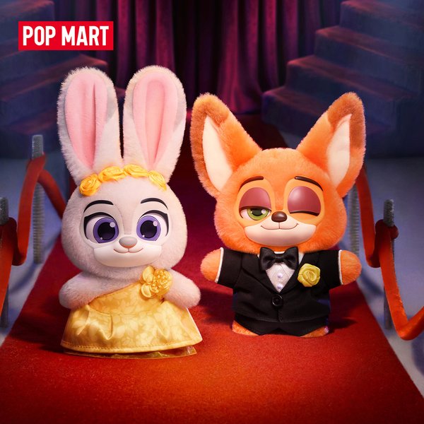【EU】POP MART Zootopia Seria Ace Duo Pluszowy Brelok 1/8 SZT. Blind Box POPMART Urocza Zabawka Mystery Box