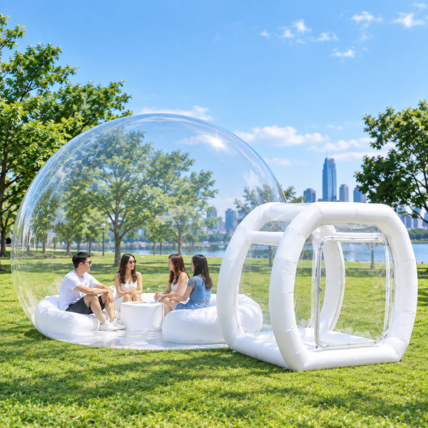 4m Aufblasbares Bubble-Haus, Transparentes Bubble-Zelt, PVC Transparentes Aufblasbares Bubble-Zelt-Kuppel mit Gebläse für Kinderpartys und Ballongärten